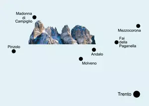 Search for Treasure with this western dolomites map