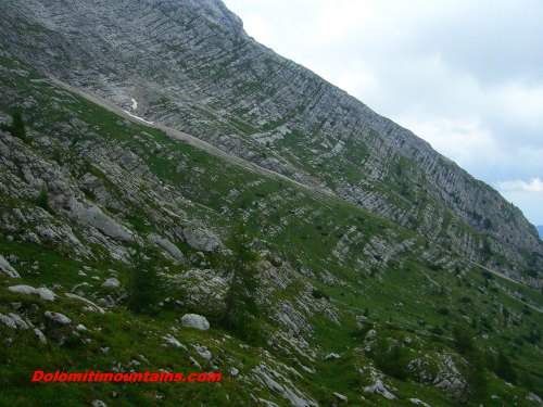 sculpted landscape under the glacier