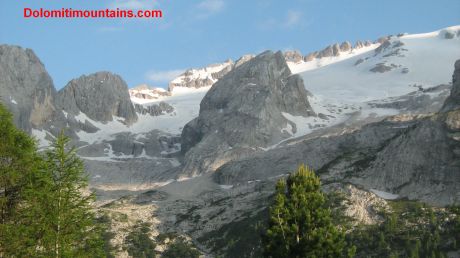 glacier from bottom