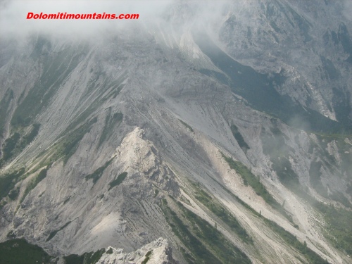 Spe pass from top Cima Cadin degli Elmi