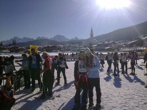 before a snowshoes race