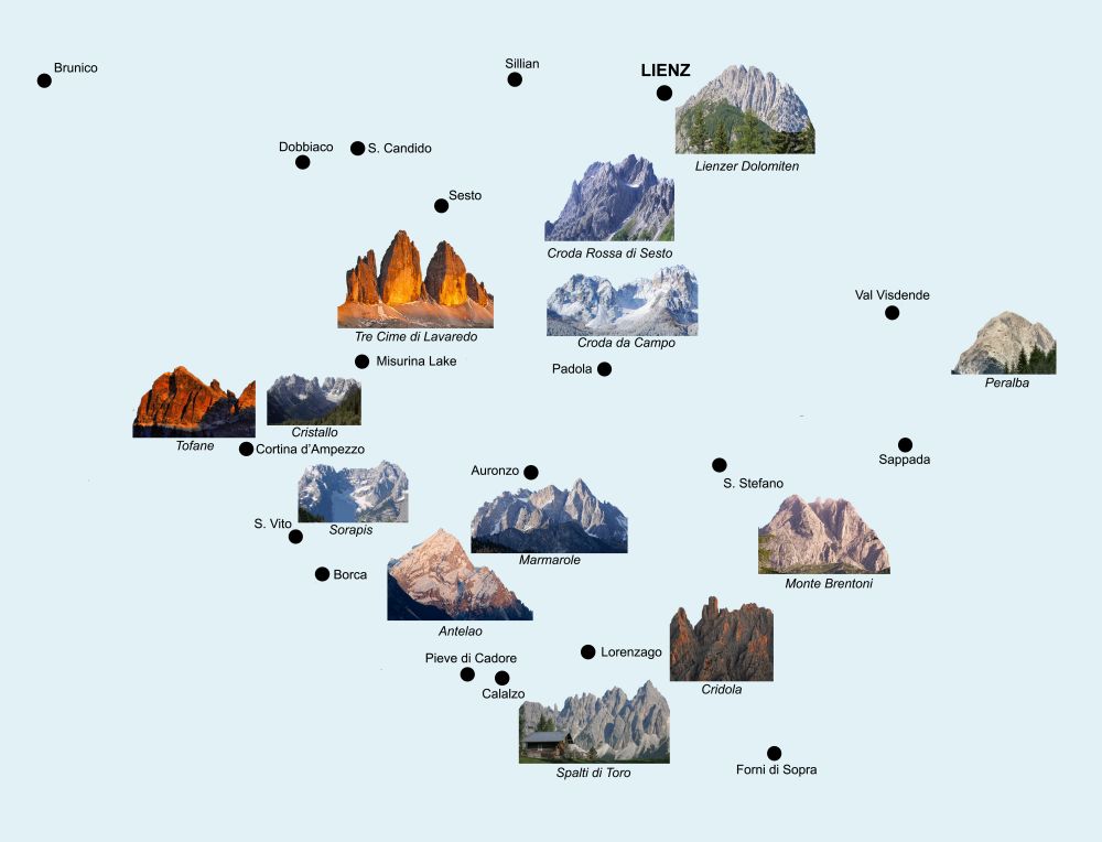 Eastern dolomites includes some of the most famous mountains of the Dolomites.