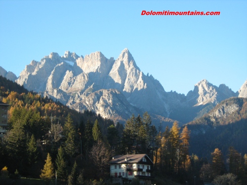 Wiew on Marmarole from Pieve di Cadore