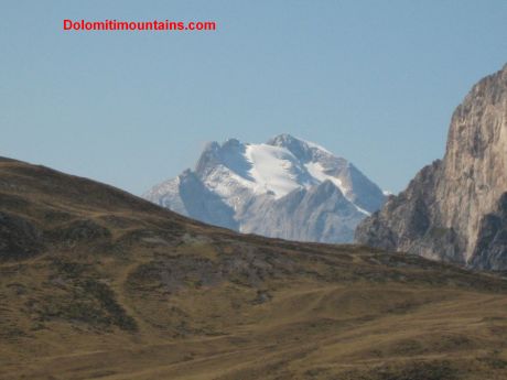 top of marmolada mountain
