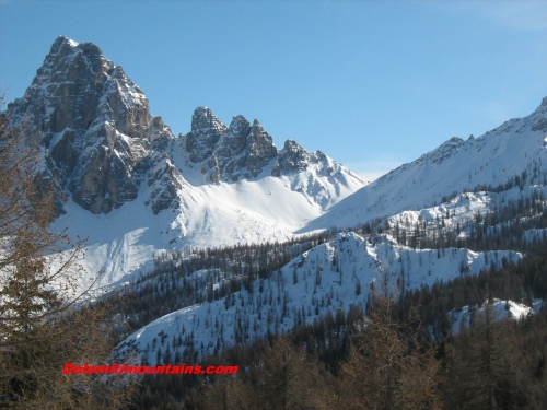Alpine pass Spe in winter