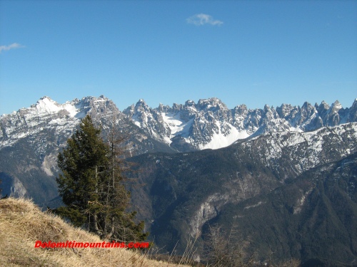 Montanel and Spalti di Toro from Antelao